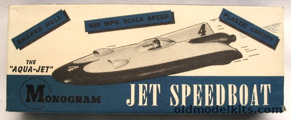 Monogram The 'Aqua Jet' Jet Speedboat (CO2 Powered), B6 plastic model kit